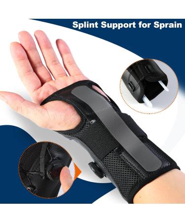 Adjustable Wrist Brace for Carpal Tunnel Relief | Night Sleep Support & Compression Wrap for Pain Arthritis Tendonitis & Injuries - Fits Left & Right Hand - Buy Online on GoSupps.com