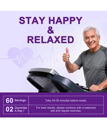 Ashwagandha Gummies & Vitamin D3 Gummies Organic Aswangdha Supplement for Improve Sleep Stress Relief & Mood Calm (Grape Berry Non-GMO Gluten-Free & Sugar Free)-1 Pack Grape 60 Count (Pack of 1) - Buy Online on GoSupps.com