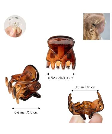 60 Pcs Mini Hair Claw Clips for Girls & Women - Small Pins Clamps in 3 Colors - Buy Online on GoSupps.com