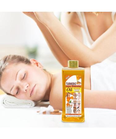 Turmeric Oil Prediluted Skin Oil 300ml Moisturizing Body Oil Brightening Turmeric Oil for Radiant Skin Elasticity Relief from Dry Skin & Routine - Buy Online on GoSupps.com