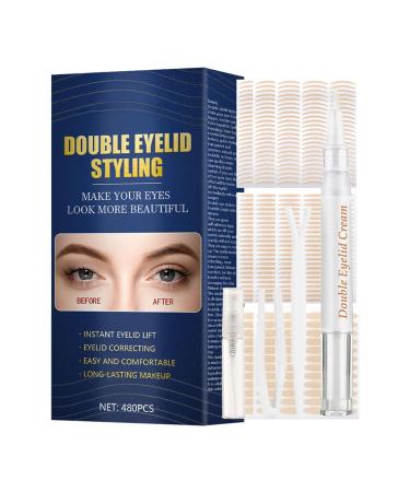 Eyelid Tapes Stickers Set - Invisible Eyelid Lift Strips - Natural Double Eyelid Sticker Make Up Tools for Women Girls Eyelid Instant Lift 12b
