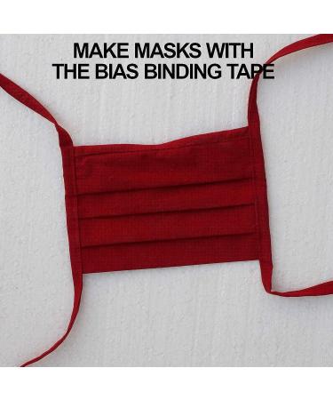 Double Fold Bias Tape 1/2 inch - 55 Yards Wine Red with 4 Fabric Chalks | Sewing Crafts Accessories - Buy Online on GoSupps.com