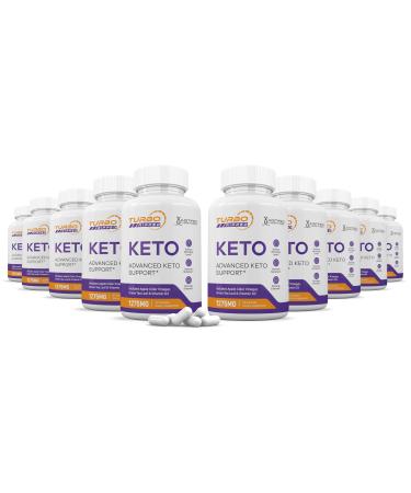 (10 Pack) Turbo Ripped Keto ACV Pills 1275MG Keto Support Blend Capsule Alternative to Keto ACV Gummies Formulated with Apple Cider Vinegar Extra Virgin Olive Oil Powder Green Tea Leaf 600 Capsules