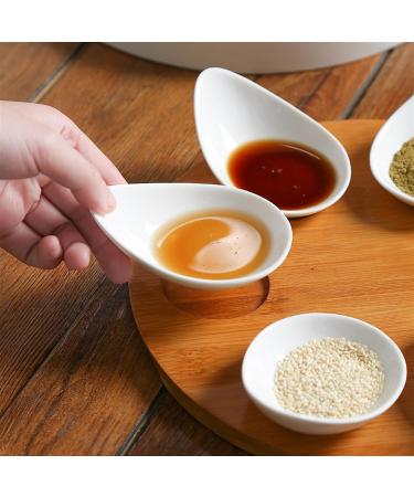 Fruit Bowl Snack Containers Serving Plate Divide Bowl Removable Serving Plate Dip Fruit Vegetable Candy Snack White Ceramic Seasoning Plate Breakfast Bowls - Buy Online on GoSupps.com