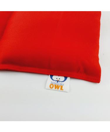 Sensory Owl Soft Weighted Lap Pillow Sensory Calming - Heavy - for Anxiety - Relieve Stress - Deep Pressure - Play Therapy Equipment - 100% Cotton Red 4kg 4kg Red - Buy Online on GoSupps.com
