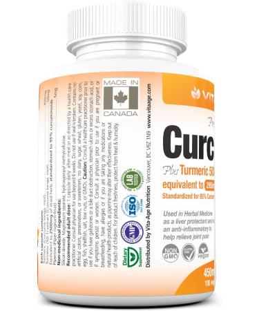 Vita-Nuage 50X Stronger 2950mg 95% Turmeric Curcumin per Capsule + Black Pepper 2 000% Bioavailable 100 Capsules Over 3 Months Supply - Buy Online on GoSupps.com