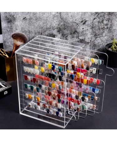 Nail Art Display Stand Nail Tips Acrylic Storage Box with 5 Movable Layers Manicure Tool - Buy Online on GoSupps.com