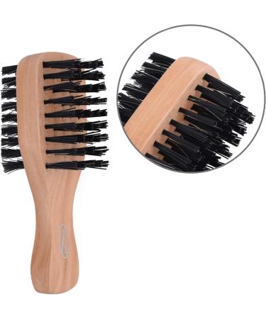 Double Sided Mini Bristle Brush for Afro & Curly Hair | Boar & Nylon Bristles | Soft Hair Brush for Women & Men - Buy Online on GoSupps.com