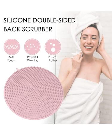 Linkidea Silicone Hands-Free Back Scrubber for Men and Women - Big Flat Body Brush for Shower and Bath - Buy Online on GoSupps.com