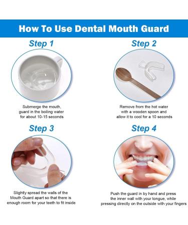 8 Pieces Teeth Whitening Mouth Trays Thermoplastic Teeth Trays Thermoforming Teeth Guards Mould Dental Oral Care Kit for Teeth Whitening Teeth Bleaching Teeth Grinding Teeth Protecting - Buy Online on GoSupps.com