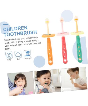 SESESFOUFU Hand Toothbrush 3-Pack | Silicone Baby Oral Care Brush for Teething & Teeth Cleaning - Buy Online on GoSupps.com