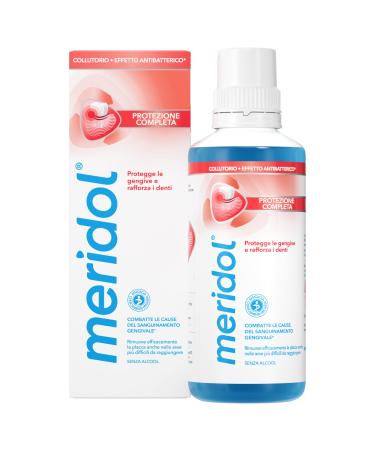 Meridol Meridol Antibacterial Mouthwash 400ml Soothes Irritated Gums Protects Enamel Fights Bacteria Plaque Prevents Gingival Ble
