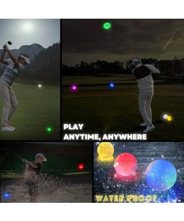 SUOHUI Glow Golf Balls - 6 Pack of Long Lasting Light Up Golf Balls in 6 Colors - Glow in The Dark & Personalized - Buy Online on GoSupps.com