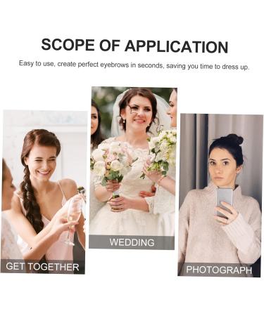 Balacoo 24 Sheets Waterproof Eyebrow Stickers Tool Stickers 4d Hair- Like Eyebrow Stickers Make up 3d Edge - Buy Online on GoSupps.com