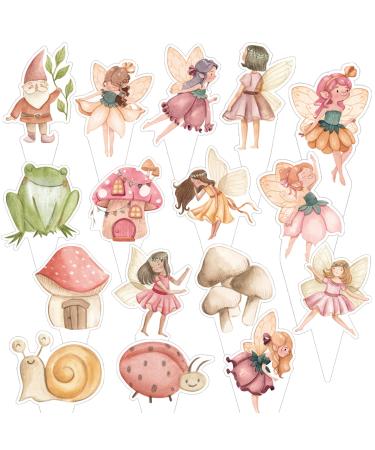 48 pcs Fairy Cupcake Toppers
