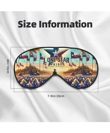 Double-Sided Eye Mask | Texas-Pride-Star Unisex Night Sleep Shade Cover | Comfortable Sleep Mask for Travel & Home - Buy Online on GoSupps.com