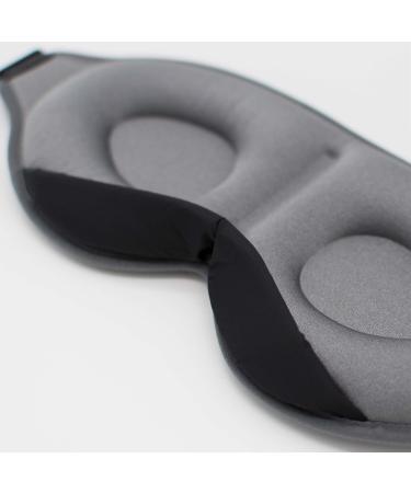 ShapeVital 3D Sleep Mask Deluxe - Ultimate Comfort Eye Mask for Side Sleepers | 100% Dark Blindfold for Travel & Sleep - Unisex Gray - Buy Online on GoSupps.com