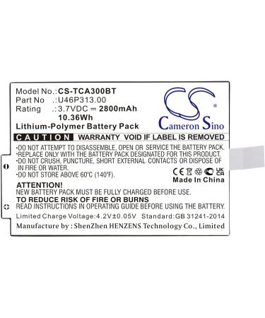 Replacement Battery for Xfinity TCA300COM iControl Technicolor - 2800mAh High Capacity Battery for International Shipping - Buy Online on GoSupps.com