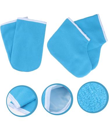 Healvian Moufles et Chaussettes Cir es pour Bain de Cire Taille Unique Maintien Thermique Soins des Mains et Pieds Usage Spa et Domicile Couleur Bleu Fonc  - Buy Online on GoSupps.com