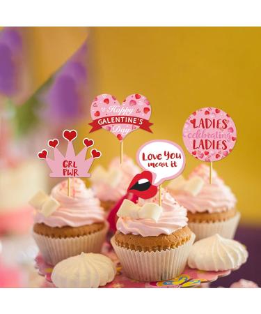 Galent Cupcake Topper Galent Decorations Grocery & Gourmet Food Pantry Staples Cooking & Baking Frosting Icing & Decorations Cupcake Toppers - Buy Online on GoSupps.com