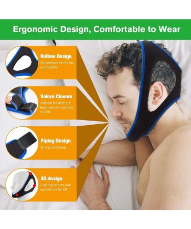 Crowndy Anti Snoring Chin Strap - Adjustable Stop Snoring Device for Men and Women - Buy Online on GoSupps.com