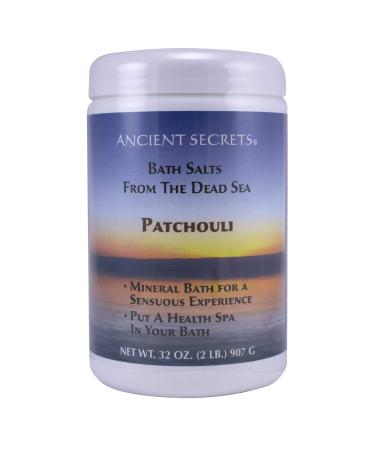 Ancient Secrets Mineral Baths Aromatherapy Dead Sea Patchouli 32 oz (2 Lbs) 908 G (Pack of 2)