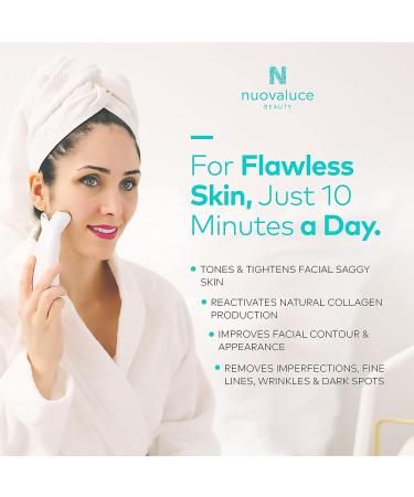 Nuovaluce Anti Aging Microcurrent & Red Light Therapy Device - FDA Cleared for Wrinkle Reduction and Skin Tightening - Handheld Face Toning Machine for At-Home Use - Buy Online on GoSupps.com