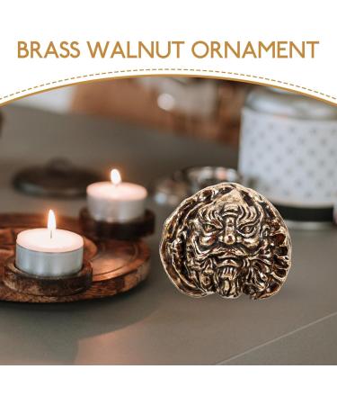 Luxshiny Walnut Brass Gym Ball - Copper Baoding Balls for Stress Relief & Health | Perfect Gift for Parents & Teachers - Buy Online on GoSupps.com