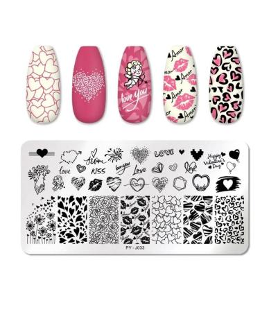 Nail Stamping Plates Rose Stamping Plate Stainless Steel Nail Design Template Tools