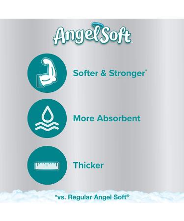 Angel Soft Ultra Toilet Paper - 6 Mega Rolls, 2-Ply Bath Tissue - Buy Online on GoSupps.com