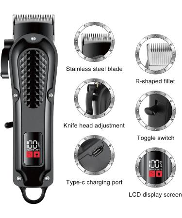 Rechargeable Hair Clippers for Men - Powerful Cordless Electric Trimmer & Beard Grooming Tool - Buy Online on GoSupps.com