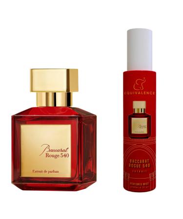 EQUIVALENCE Of Baccarat 540 EXTRAIT de Parfum HAIR AND BODY Mist FRAGRANCE Inspiration 200ml- Large Bottle Glass NOT INCLUDED