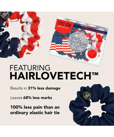Buy Invisibobble Sprunchie Original American Flag - 2 Pack | Stylish Hair Accessories - Buy Online on GoSupps.com