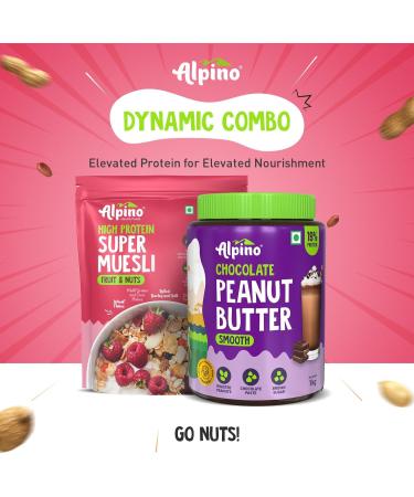 ALPI NO Breakfast Combo - Museli Fruit and Nut 400g & Chocolate Peanut Butter Smooth 1kg - Buy Online on GoSupps.com