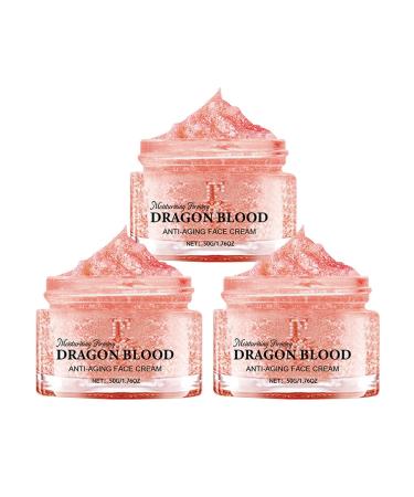 CongRong Dragon Blood 3-Pack Anti-Aging Face Creams: Intensely hydrates and nourishes the skin improves elasticity and tone lightweight moisturizing cream for daily skincare