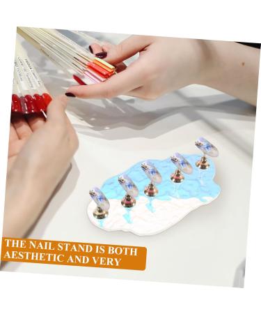 1 Set nail tools press on nails holder press on artificial nails holder press on nails stand nail display stand press on false nails holder nail holder Metal nail frame manicure - Buy Online on GoSupps.com