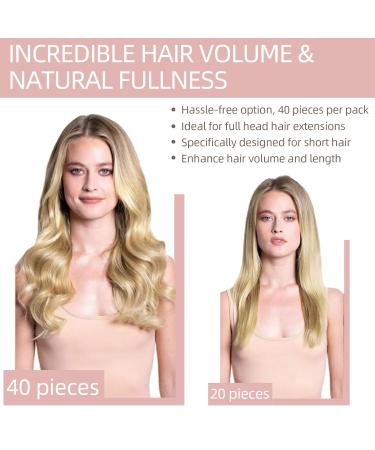 Silk-Co Tape in Extensions - 40stk Real Hair Blonde Remy Tape Adhesive Extensions 100g 60# Platinblond 45cm - International Shipping Available - Buy Online on GoSupps.com