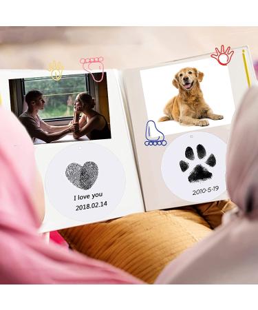 Ink Pad for Baby Handprints and Footprints - 2 Clean Touch Ink Pads, 6 Imprint Cards, Dog Paw Print Kit - Safe Non-Toxic Inkless Print Kit for Newborns - Family Keepsake (Black) - Buy Online on GoSupps.com