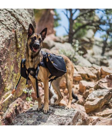 OllyDog Trekker RF Dog Backpack Harness - Lightweight Saddle Bag for Walking, Camping, and Backpacking - Medium Raven - Buy Online on GoSupps.com