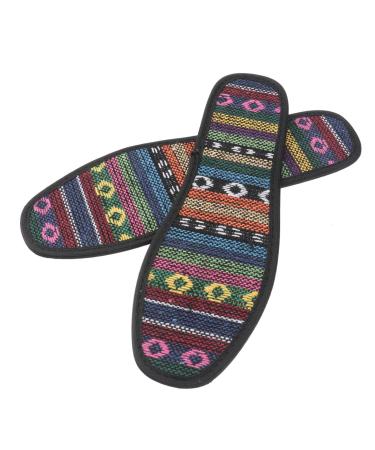 3 Pairs Insoles Absorbent Shoe Inserts Shoe Insole Shoe Cushion Inserts Shoe Washer Foot Inserts Arch Support Sweat Absorbing Cushions Flat Foot Pad Shock Absorbing Linen Shoes As Shown Size 2