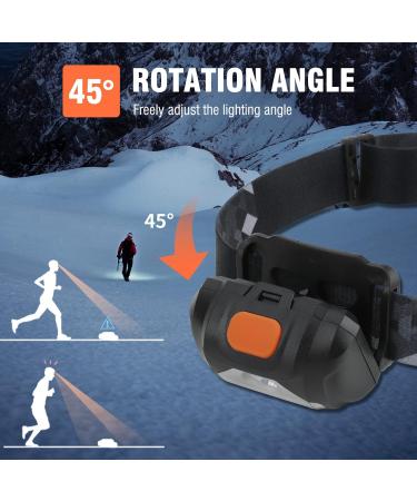 Hosonic LED Headlamp - Waterproof Red & White Light 4 Modes AAA Battery Perfect for Camping Running & Fishing - Ideal for Adults & Children - Buy Online on GoSupps.com