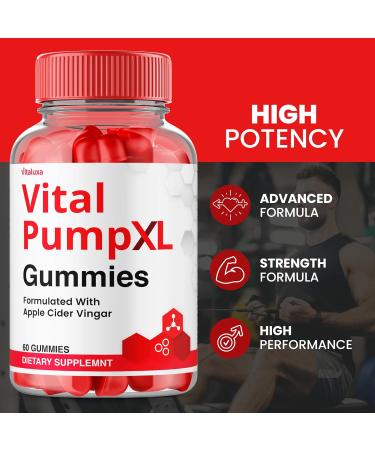 (2 Pack) Vital Pump XL Gummies Vita Pump XL for Men - Vitalpumpxl Extreme Performance Advanced Formula Supplement Vitale PumpXL Maximum Strength Potency Vitapump Gomitas Support Reviews (120 Ct) - Buy Online on GoSupps.com