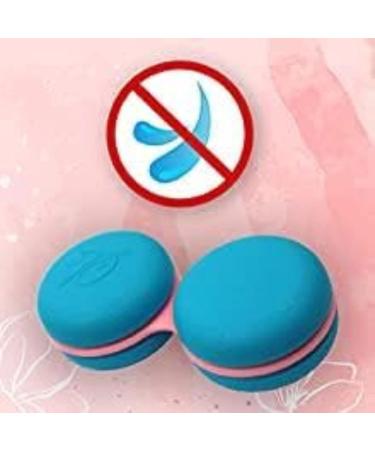 SPORTS WORLD VISION Cute Macaroon Contact Lens Case - Dark Blue Storage Container for Travel - Buy Online on GoSupps.com
