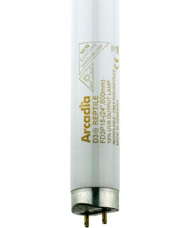 Arcadia FD3P18 D3+ 12-Percent Reptiles Lamp 18 Watt 24-inch 1 Count (Pack of 1) - Buy Online on GoSupps.com