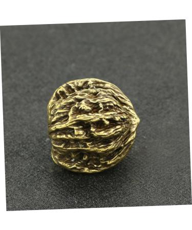 Fomiyes Copper Walnut Khimar Hijab Impact Wood Finger Training Balls | Deep Fabric Foot Massage Device Accessories - 3.5x3cm Golden - Buy Online on GoSupps.com
