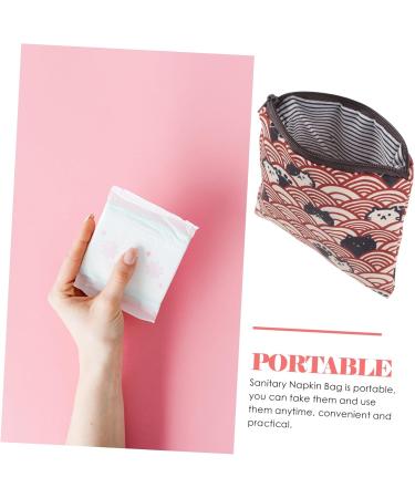 Shop Wofashpuret 2-in-1 Hygiene Bag & Tampon Organizer - Waterproof Portable Pocket Toilet Paper Holder for Ladies | Perfect for Students & Period Essentials - Buy Online on GoSupps.com