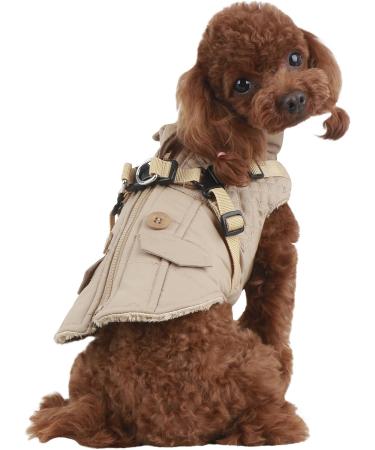 Puppia Wilkes Winter Fleece Vest - Beige - Small - Buy Online on GoSupps.com