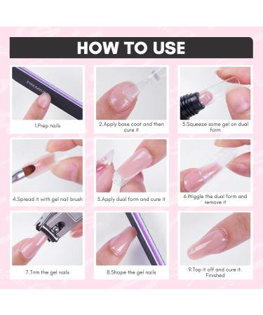 Makartt Poly Nail Gel 50ML Builder Gel Extension - White Pink Nude Clear Rosy Cheeky Design - for Technician Starter DIY Salon - Buy Online on GoSupps.com