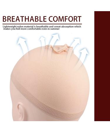 Wig Caps for Women, Men, and Kids - FANDAMEI 4PCS Nude Nylon Wig Caps for Halloween Cosplay - Buy Online on GoSupps.com