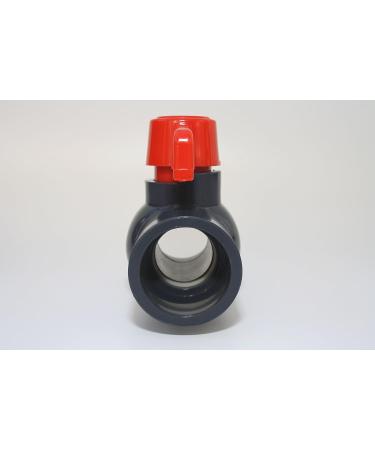 Buy 32mm PVC-U Ball Valve with 2 Adhesive Sockets - 10 Bar DIN 8063 for International Shipping - Buy Online on GoSupps.com